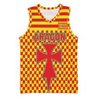 Aragon Flag Basketball Jersey Autonomous Community of Spain - Wonder Print Shop