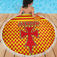 Aragon Flag Beach Blanket Autonomous Community of Spain - Wonder Print Shop