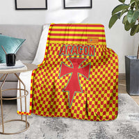 Aragon Flag Blanket Autonomous Community of Spain - Wonder Print Shop