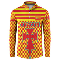 Aragon Flag Button Sweatshirt Autonomous Community of Spain - Wonder Print Shop