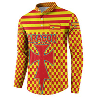Aragon Flag Button Sweatshirt Autonomous Community of Spain - Wonder Print Shop