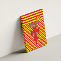 Aragon Flag Canvas Wall Art Autonomous Community of Spain - Wonder Print Shop