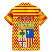 Aragon Flag Family Matching Mermaid Dress and Hawaiian Shirt Autonomous Community of Spain - Wonder Print Shop