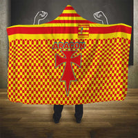 Aragon Flag Hooded Blanket Autonomous Community of Spain - Wonder Print Shop