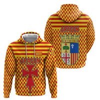 Aragon Flag Hoodie Autonomous Community of Spain - Wonder Print Shop