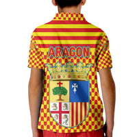 Aragon Flag Kid Polo Shirt Autonomous Community of Spain - Wonder Print Shop