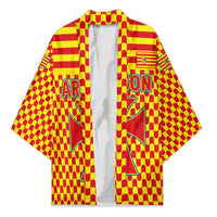 Aragon Flag Kimono Autonomous Community of Spain - Wonder Print Shop