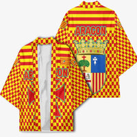 Aragon Flag Kimono Autonomous Community of Spain - Wonder Print Shop