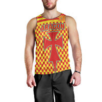 Aragon Flag Men Tank Top Autonomous Community of Spain - Wonder Print Shop