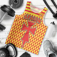 Aragon Flag Men Tank Top Autonomous Community of Spain - Wonder Print Shop