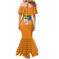 Aragon Flag Mermaid Dress Autonomous Community of Spain - Wonder Print Shop