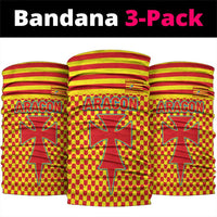 Aragon Flag Neck Gaiter Autonomous Community of Spain - Wonder Print Shop