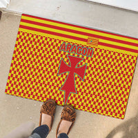 Aragon Flag Rubber Doormat Autonomous Community of Spain - Wonder Print Shop
