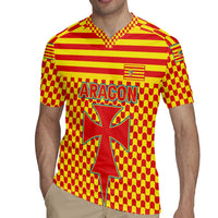 Aragon Flag Rugby Jersey Autonomous Community of Spain - Wonder Print Shop