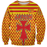 Aragon Flag Sweatshirt Autonomous Community of Spain - Wonder Print Shop