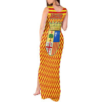Aragon Flag Tank Maxi Dress Autonomous Community of Spain - Wonder Print Shop