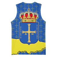 Asturias Flag Basketball Jersey Autonomous Community of Spain - Wonder Print Shop