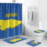 Asturias Flag Bathroom Set Autonomous Community of Spain - Wonder Print Shop