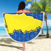 Asturias Flag Beach Blanket Autonomous Community of Spain - Wonder Print Shop