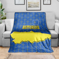 Asturias Flag Blanket Autonomous Community of Spain - Wonder Print Shop