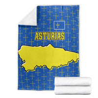 Asturias Flag Blanket Autonomous Community of Spain - Wonder Print Shop