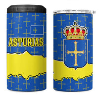 Asturias Flag 4 in 1 Can Cooler Tumbler Autonomous Community of Spain - Wonder Print Shop
