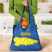 Asturias Flag Grocery Bag Autonomous Community of Spain - Wonder Print Shop
