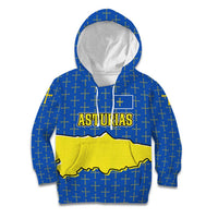 Asturias Flag Kid Hoodie Autonomous Community of Spain - Wonder Print Shop