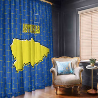 Asturias Flag Window Curtain Autonomous Community of Spain - Wonder Print Shop