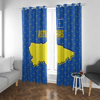 Asturias Flag Window Curtain Autonomous Community of Spain - Wonder Print Shop