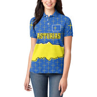Asturias Flag Women Polo Shirt Autonomous Community of Spain - Wonder Print Shop
