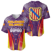 Balearic Islands Flag Baseball Jersey Autonomous Community of Spain - Wonder Print Shop