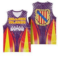 Balearic Islands Flag Basketball Jersey Autonomous Community of Spain - Wonder Print Shop