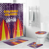 Balearic Islands Flag Bathroom Set Autonomous Community of Spain - Wonder Print Shop
