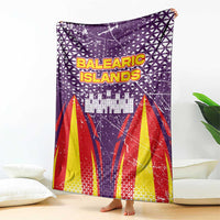 Balearic Islands Flag Blanket Autonomous Community of Spain - Wonder Print Shop