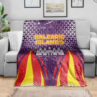 Balearic Islands Flag Blanket Autonomous Community of Spain - Wonder Print Shop