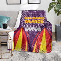 Balearic Islands Flag Blanket Autonomous Community of Spain - Wonder Print Shop