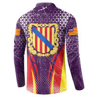 Balearic Islands Flag Button Sweatshirt Autonomous Community of Spain - Wonder Print Shop