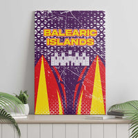Balearic Islands Flag Canvas Wall Art Autonomous Community of Spain - Wonder Print Shop