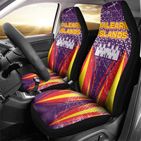 Balearic Islands Flag Car Seat Cover Autonomous Community of Spain - Wonder Print Shop
