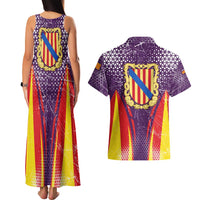 Balearic Islands Flag Couples Matching Tank Maxi Dress and Hawaiian Shirt Autonomous Community of Spain - Wonder Print Shop