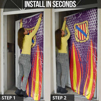 Balearic Islands Flag Door Cover Autonomous Community of Spain - Wonder Print Shop