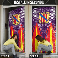 Balearic Islands Flag Door Cover Autonomous Community of Spain - Wonder Print Shop