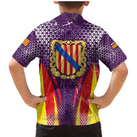 Balearic Islands Flag Family Matching Mermaid Dress and Hawaiian Shirt Autonomous Community of Spain - Wonder Print Shop