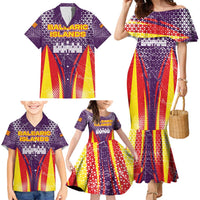 Balearic Islands Flag Family Matching Mermaid Dress and Hawaiian Shirt Autonomous Community of Spain - Wonder Print Shop
