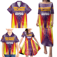 Balearic Islands Flag Family Matching Puletasi and Hawaiian Shirt Autonomous Community of Spain - Wonder Print Shop