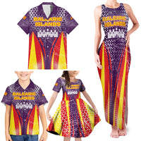 Balearic Islands Flag Family Matching Tank Maxi Dress and Hawaiian Shirt Autonomous Community of Spain - Wonder Print Shop