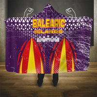 Balearic Islands Flag Hooded Blanket Autonomous Community of Spain - Wonder Print Shop