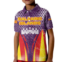 Balearic Islands Flag Kid Polo Shirt Autonomous Community of Spain - Wonder Print Shop