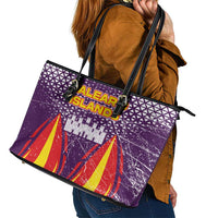 Balearic Islands Flag Leather Tote Bag Autonomous Community of Spain - Wonder Print Shop